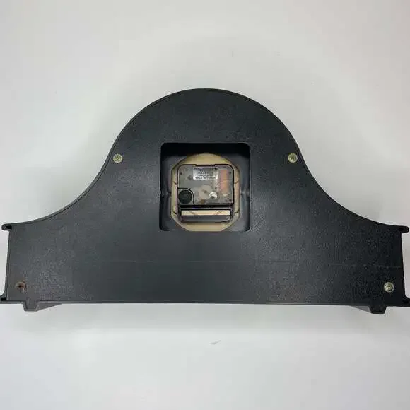 Vintage 70s R. Powell Asian Flowers Mantel Clock w/ Drawers - Picture 5 of 8